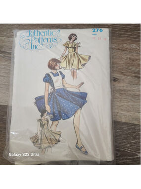 Authentic Patterns 276 Square Dance Dress Pattern Sizes 12-14-16 Vintage
